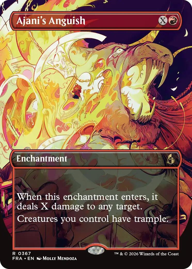 Ajani's Anguish (Borderless) (367) (Reality Fracture)