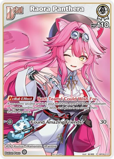 Image for Raora Panthera (P) (hBP06-010) (hBP06-010) (hololive OFFICIAL CARD GAME Promos) (hOCGP) - Hololive