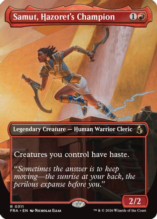Samut, Hazoret's Champion (Borderless) (FRA-311) [Reality Fracture]