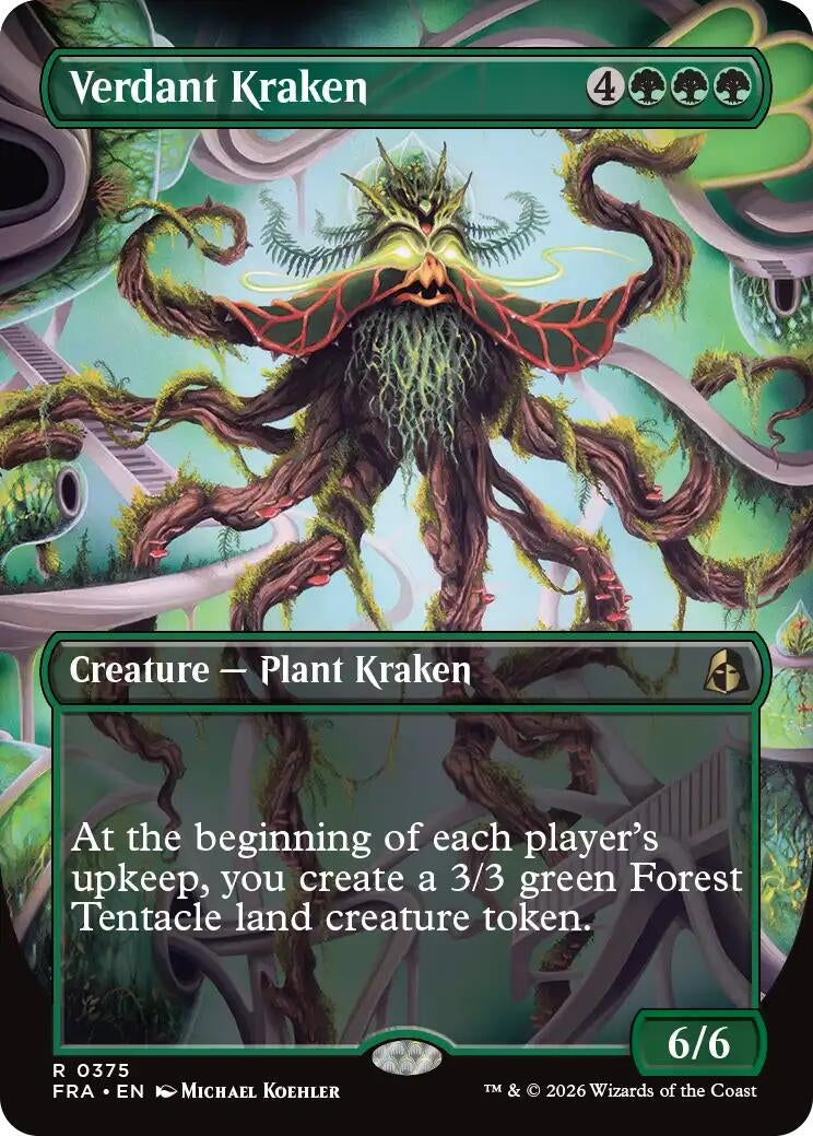 Verdant Kraken (Borderless) (375) (Reality Fracture)