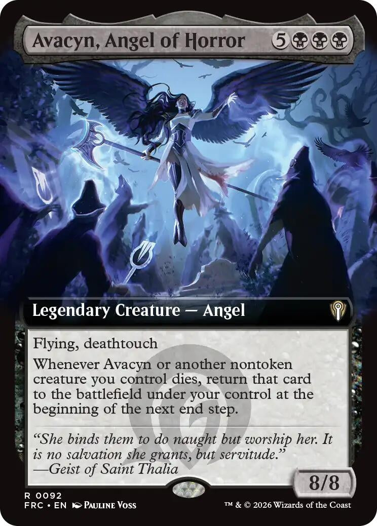 Avacyn, Angel of Horror (Extended Art) (92) (Reality Fracture)