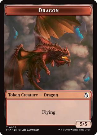 Dragon // Forest Tentacle Double-Sided Token (FRA-7 // 9) [Reality Fracture]