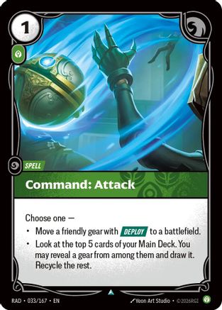 Command: Attack (033/167) - Radiance Foil - PokeBox USA