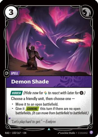 Demon Shade (102/167) - Radiance Foil - PokeBox USA