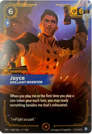 Jayce, Brilliant Inventor (068/166) - Riftbound Organized Play Promotional Cards Foil - PokeBox USA