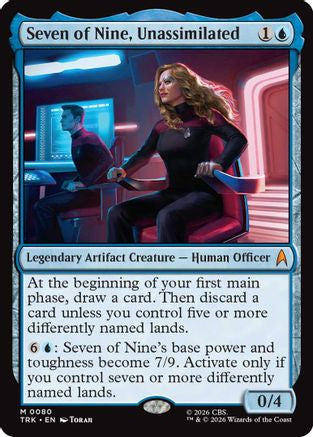 Seven of Nine, Unassimilated (TRK-080) [Star Trek] Foil