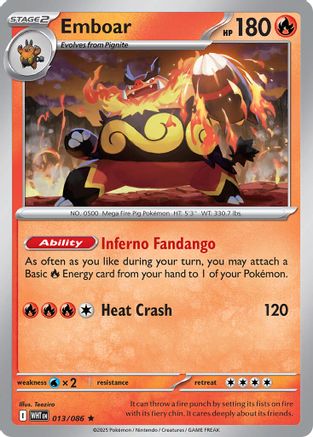 Emboar (013/086) [Deck Exclusives] - Rare