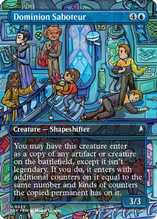 Dominion Saboteur (Borderless) (TRK-345) [Star Trek] Foil