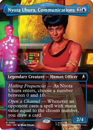 Nyota Uhura, Communications Officer (Borderless) (TRK-358) [Star Trek] Foil