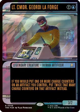 Lt. Cmdr. Geordi La Forge (Showcase) (Surge Foil) (TRK-506) [Star Trek] Foil