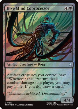 Hive Mind Coprocessor (Surge Foil) (TRK-573) [Star Trek] Foil