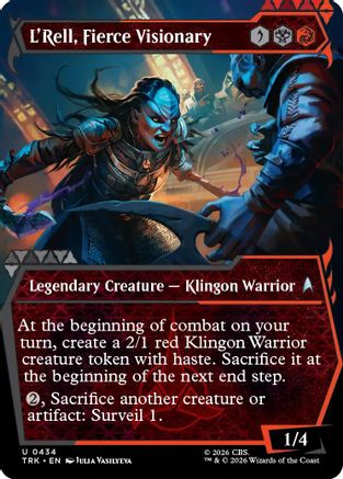 L'Rell, Fierce Visionary (Showcase) (TRK-434) [Star Trek] Foil - PokeBox USA