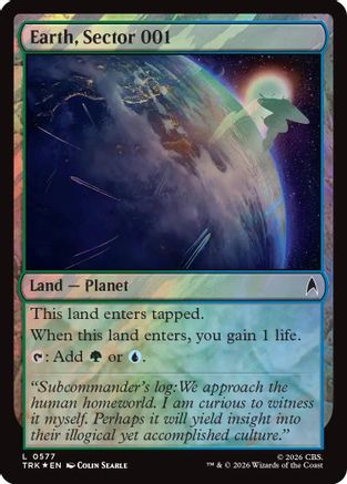 Earth, Sector 001 (Surge Foil) (TRK-577) [Star Trek] Foil - PokeBox USA
