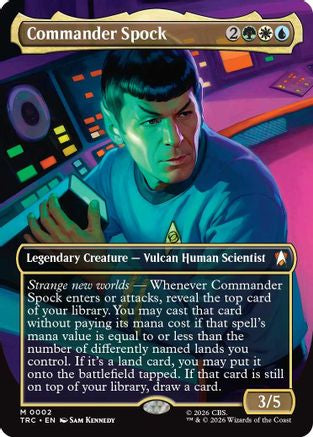 Commander Spock (Borderless) (TRC-002) [Commander: Star Trek] - PokeBox USA
