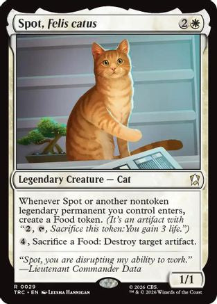Spot, Felis catus (Surge Foil) (TRC-029) [Commander: Star Trek] Foil - PokeBox USA