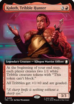 Koloth, Tribble Hunter (Extended Art) (TRC-289) [Commander: Star Trek] - PokeBox USA