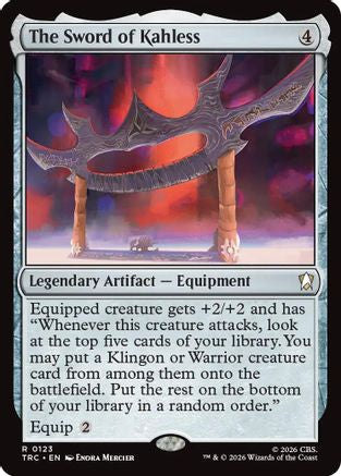 The Sword of Kahless (Surge Foil) (TRC-123) [Commander: Star Trek] Foil - PokeBox USA
