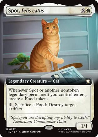 Spot, Felis catus (Extended Art) (TRC-237) [Commander: Star Trek] - PokeBox USA