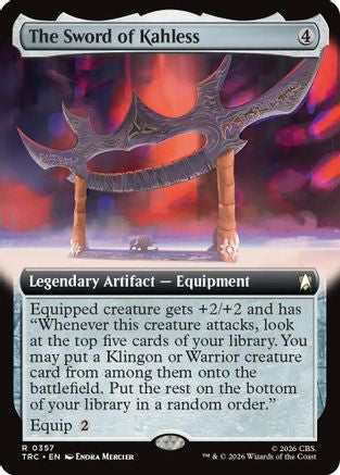 The Sword of Kahless (Extended Art) (TRC-357) [Commander: Star Trek] - PokeBox USA