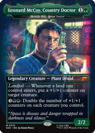 Leonard McCoy, Country Doctor - Bristly Bill, Spine Sower (Borderless) (SDS-015) [Star Trek: Stardates] Foil - PokeBox USA