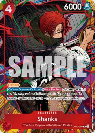 Shanks (OP12-008) (Mini Case Set Vol. 3 Ryuda Artwork) (OP12-008) - One Piece Promotion Cards Foil - PokeBox USA