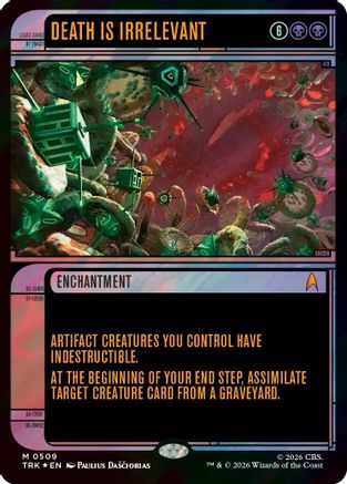 Death Is Irrelevant (Showcase) (Surge Foil) (TRK-509) [Star Trek] Foil - PokeBox USA