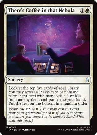 There's Coffee in that Nebula (TRK-040) [Star Trek] Foil - PokeBox USA