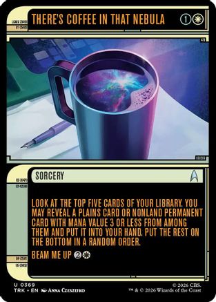 There's Coffee in that Nebula (Showcase) (TRK-369) [Star Trek] Foil - PokeBox USA