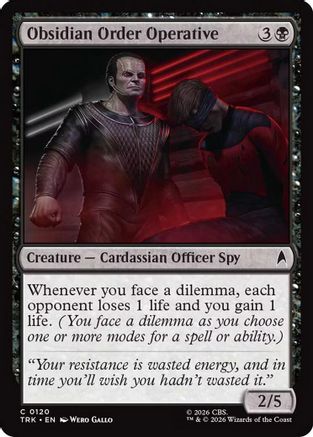 Obsidian Order Operative (TRK-120) [Star Trek] Foil - PokeBox USA