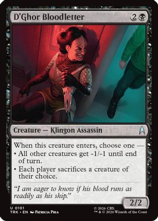D'Ghor Bloodletter (TRK-101) [Star Trek] Foil - PokeBox USA