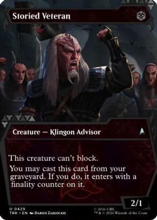 Storied Veteran (Showcase) (TRK-429) [Star Trek] Foil - PokeBox USA