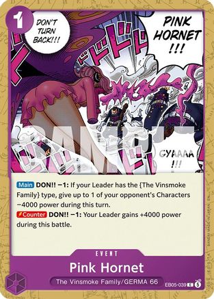 Pink Hornet (EB05-039) - Extra Booster: One Piece Heroines Edition Vol. 2 - PokeBox USA