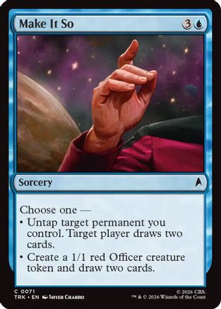 Make It So (TRK-071) [Star Trek] Foil - PokeBox USA