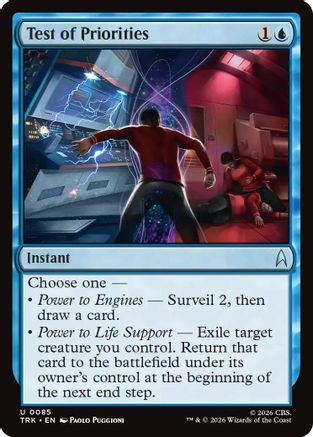 Test of Priorities (TRK-085) [Star Trek] Foil - PokeBox USA
