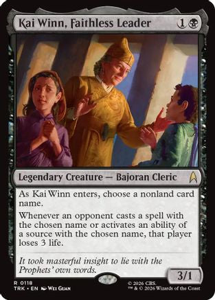 Kai Winn, Faithless Leader (TRK-118) [Star Trek] Foil - PokeBox USA