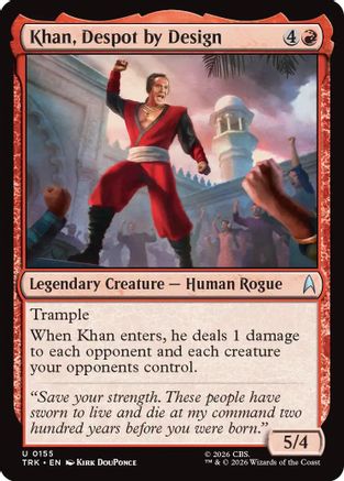 Khan, Despot by Design (TRK-155) [Star Trek] Foil - PokeBox USA