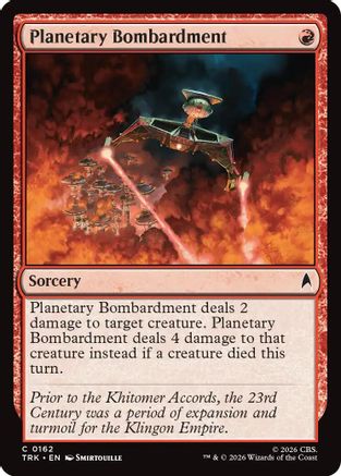 Planetary Bombardment (TRK-162) [Star Trek] Foil - PokeBox USA