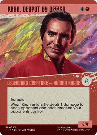 Khan, Despot by Design (Showcase) (Surge Foil) (TRK-543) [Star Trek] Foil - PokeBox USA
