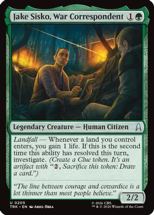 Jake Sisko, War Correspondent (TRK-205) [Star Trek] Foil - PokeBox USA