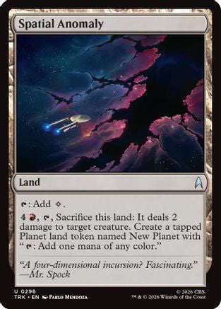 Spatial Anomaly (TRK-296) [Star Trek] Foil - PokeBox USA
