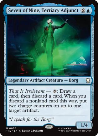 Seven of Nine, Tertiary Adjunct (Surge Foil) (TRC-050) [Commander: Star Trek] Foil - PokeBox USA