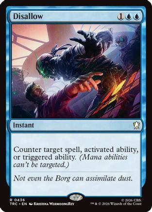 Disallow (Surge Foil) (TRC-436) [Commander: Star Trek] Foil - PokeBox USA
