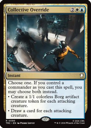 Collective Override (Surge Foil) (TRC-090) [Commander: Star Trek] Foil - PokeBox USA