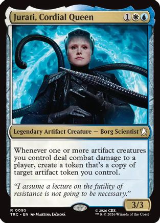 Jurati, Cordial Queen (Surge Foil) (TRC-095) [Commander: Star Trek] Foil - PokeBox USA