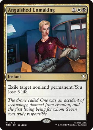 Anguished Unmaking (Surge Foil) (TRC-472) [Commander: Star Trek] Foil - PokeBox USA