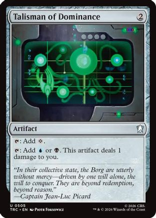 Talisman of Dominance (TRC-505) [Commander: Star Trek] - PokeBox USA