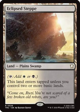 Eclipsed Steppe (Surge Foil) (TRC-526) [Commander: Star Trek] Foil - PokeBox USA