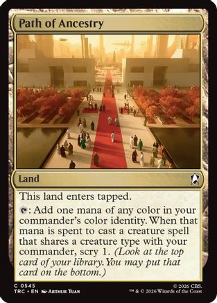 Path of Ancestry (Surge Foil) (TRC-545) [Commander: Star Trek] Foil - PokeBox USA