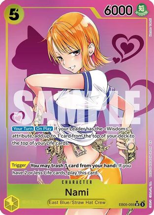 Nami (055) (Kentaro Yabuki) (EB05-055) - Extra Booster: One Piece Heroines Edition Vol. 2 Foil - PokeBox USA