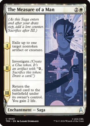 The Measure of a Man (TRK-023) [Star Trek] Foil - PokeBox USA